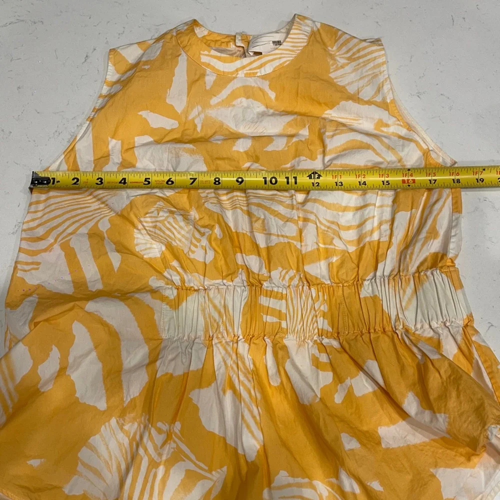 Genny Rent the Runway Tropical Orange Rouched top sz :US:0 - Picture 11 of 13